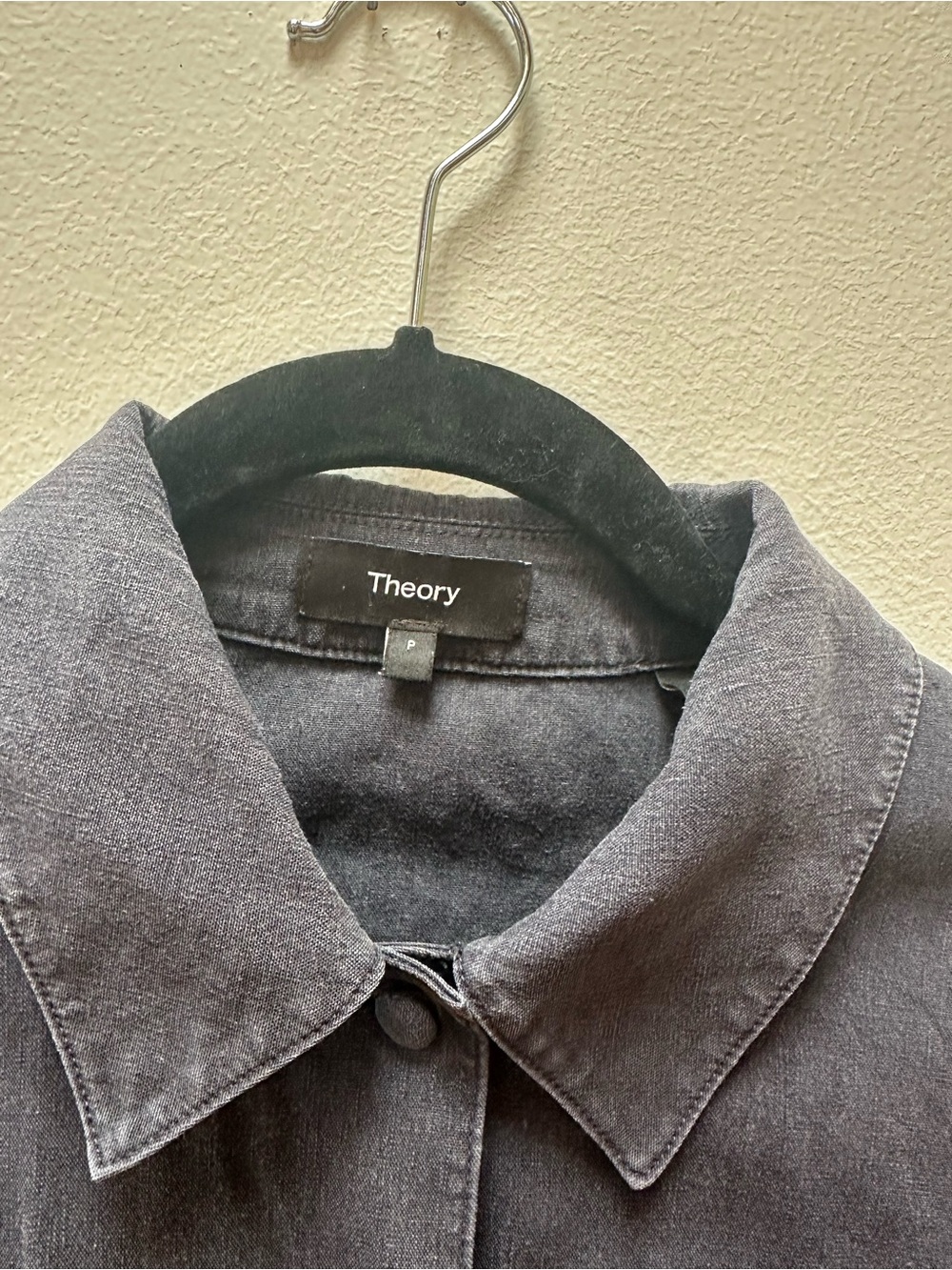 Theory Button-Front Utility Jacket - Picture 2 of 3